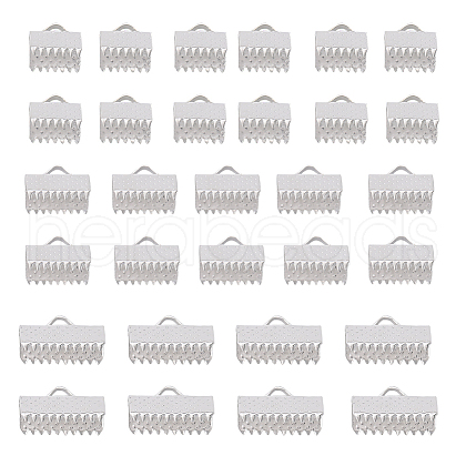 SUNNYCLUE 300Pcs 3 Size Alloy Ribbon Ends FIND-SC0005-29-1