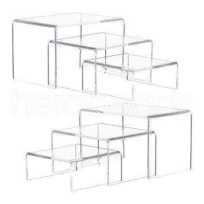 Transparent Acrylic Minifigures Display Risers AJEW-WH0166-36-1