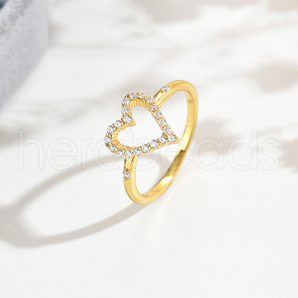 925 Sterling Silver Micro Pave Zirconia Finger Rings for Women SF4347-3-1
