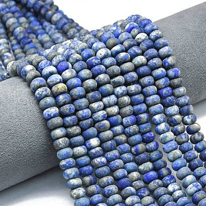 Natural Lapis Lazuli Beads Strands G-P575-A46-8x5mm-01-1