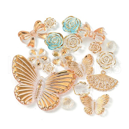 Transparent Acrylic Beads X1-OACR-O006-03B-1