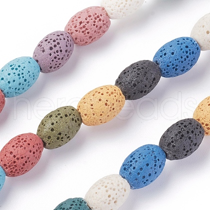 Natural Lava Rock Beads Strands G-F671-03A-09-1