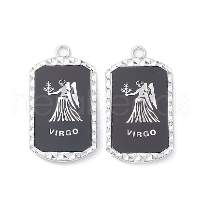 Alloy Twelve Constellations Series Big Pendants PALLOY-O107-01P-03-1