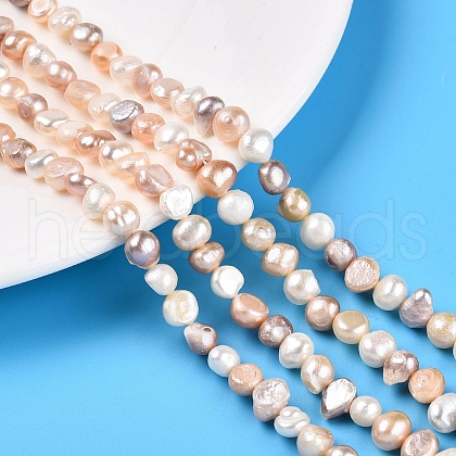 Natural Cultured Freshwater Pearl Beads Strands X1-PEAR-T003-10-1