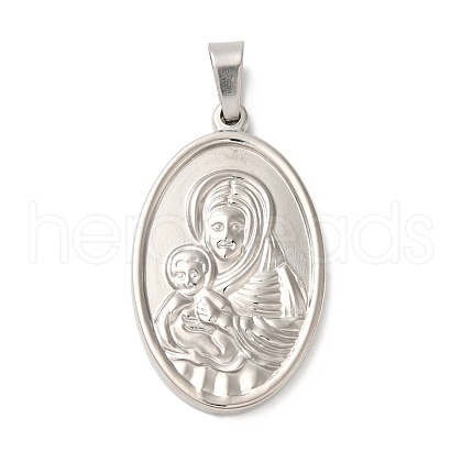 Non-Tarnish 304 Stainless Steel Pendants STAS-B073-01B-P-1