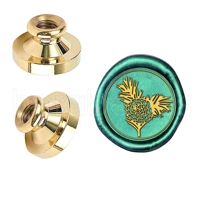 Wax Seal Brass Stamp Head AJEW-WH0209-408-1