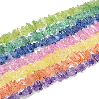 Natural Crackle Quartz Beads Strands G-R012-B06-01-1
