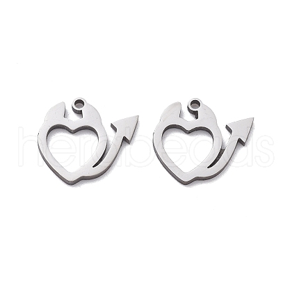 201 Stainless Steel Charms STAS-V001-06-1