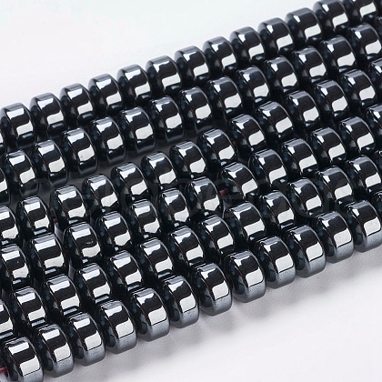 Non-Magnetic Synthetic Hematite Beads Strands G-D015-1-1