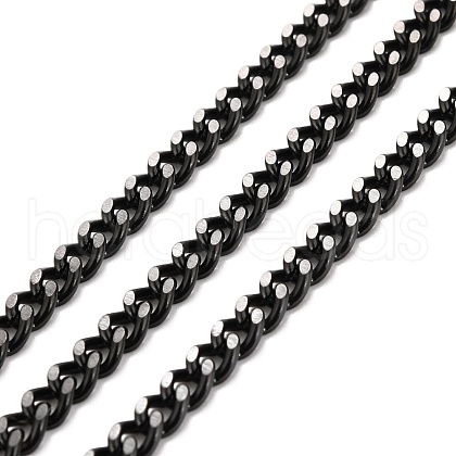 Vacuum Plating 304 Stainless Steel Cuban Link Chains CHS-K016-03C-EB-1