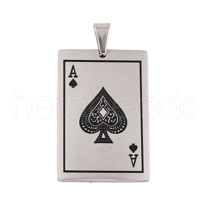 Non-Tarnish 304 Stainless Steel Pendants STAS-K283-06P-1