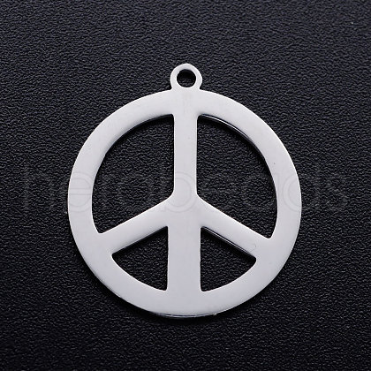 Tarnish Resistant 201 Stainless Steel Pendants STAS-T046-JN266-1-1