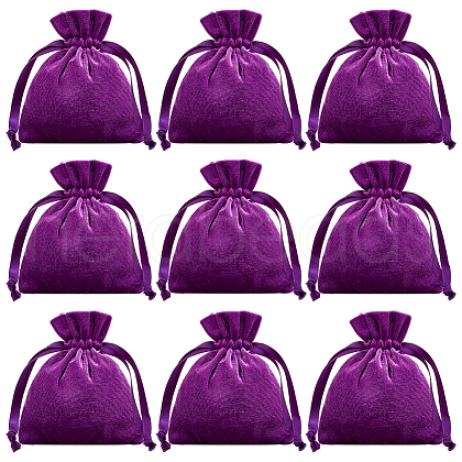 Beebeecraft 10Pcs Velvet Storage Bags TP-BBC0001-12C-03-1