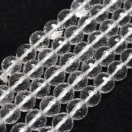 Natural Crystal Beads Strands G-G736-05-6mm-1