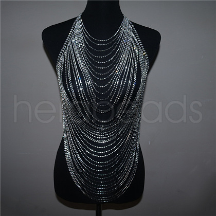 Alloy Crystal Rhinestone Multi-Layer Night Shop Sexy Body Chains WG459FD-01-1