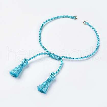Polyester DIY Braided Bracelet Making MAK-K018-A05-1