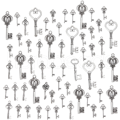 Mixed Tibetan Style Alloy Pendants TIBEP-PH0001-01AS-1