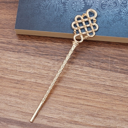 Alloy Hair Stick Findings OHAR-PW0001-323KCG-1