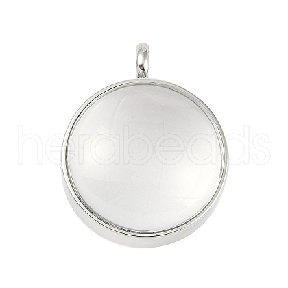 304 Stainless Stee Locket Pendants STAS-S132-15P-03-1