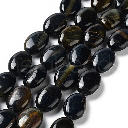 Natural Blue Tiger Eye(Dyed & Heated) Beads Strands G-L164-A-23-1