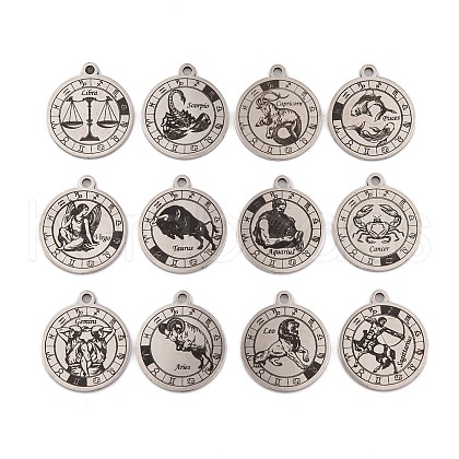 Non-Tarnish (Defective Closeout Sale: Scratched) 201 Stainless Steel Pendants STAS-XCP0001-91-1