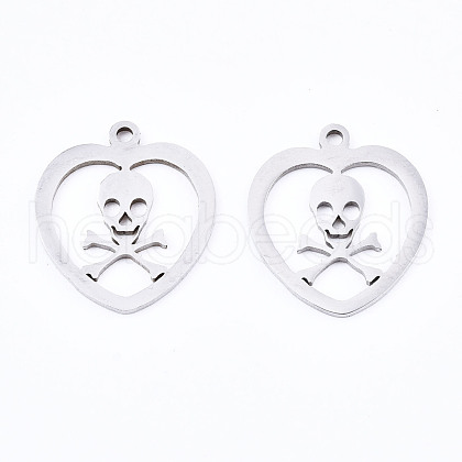 Non-Tarnish 201 Stainless Steel Pendants STAS-T044-197P-1