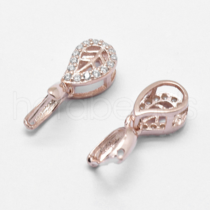 925 Sterling Silver Pendant Bails STER-E050-50RG-1