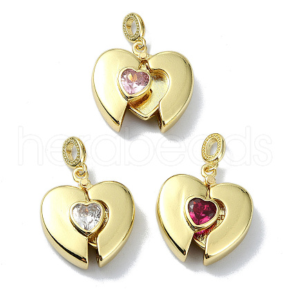 Rack Plating Real 18K Gold Plated Brass Pendants KK-B084-04G-1