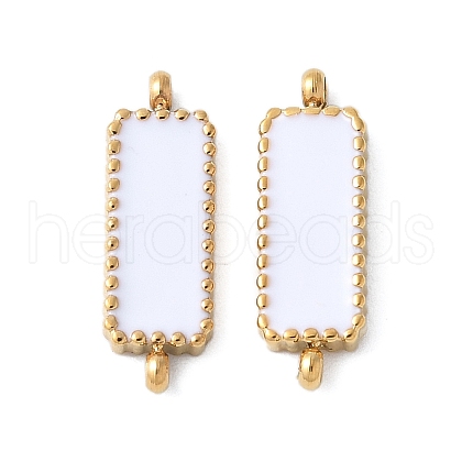 304 Stainless Steel Enamel Connector Charms STAS-G353-04G-02-1