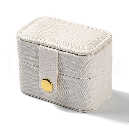 Rectangle PU Leather Jewelry Ring Storage Boxes CON-K002-06D-1