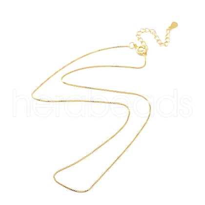 925 Sterling Silver Chain Necklace NJEW-A011-03B-G-1