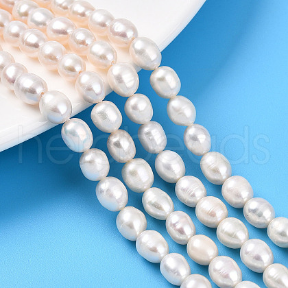 Natural Cultured Freshwater Pearl Beads Strands PEAR-N012-06Y-1