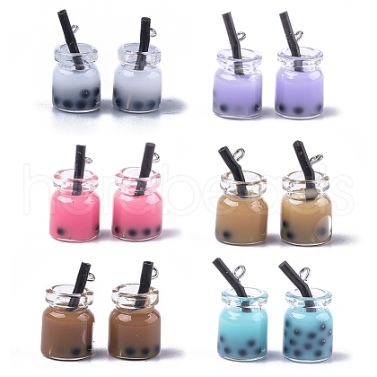 Glass Bottle Pendants CRES-S359-01-1
