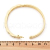 Brass Micro Pave Clear Cubic Zirconia Hinged Bangles for Women BJEW-K274-07G-5