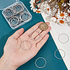 Unicraftale 50Pcs 304 Stainless Steel Linking Ring FIND-UN0003-62-4