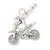 Tibetan Style Alloy Sport Pendants TIBEP-5267-AS-LF-1