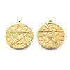 Ion Plating(IP) 201 Stainless Steel Pendants STAS-N098-214LG-1