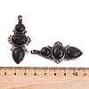 Natural Lava Rock Pendants G-Q158-04-06-3