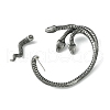 316 Surgical Stainless Steel Cuff Earrings EJEW-E300-01AS-01-2