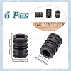  6Pcs Antique Style Groove Column Shape Brass Beads FIND-NB0005-34B-2