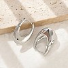 Brass Hoop Earrings for Women EJEW-U041-04P-2