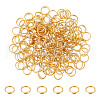 Unicraftale 200Pcs Brass Split Rings FIND-UN0016-25B-1