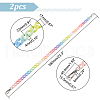 Rainbow Color Acrylic Curb Chain Bag Strap FIND-WH0143-47A-4