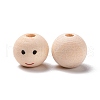 Printed Wood Beads WOOD-C001-02B-3