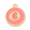 Golden Plated Alloy Enamel Charms X-ENAM-Q437-11O-1