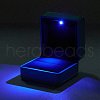 Square Plastic Jewelry Ring Boxes OBOX-F005-01A-4