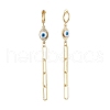 Brass Clip-on Hoop Earrings EJEW-JE04108-2