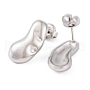 Non-Tarnish 304 Stainless Steel Stud Earrings for Women EJEW-A049-09P-2