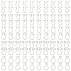 ARRICRAFT 100Pcs 5 Styles Plastic Clip-on Earring Findings KY-AR0001-31-1
