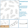 50Pcs 304 Stainless Steel S-Hook Clasps FIND-UN00008-4